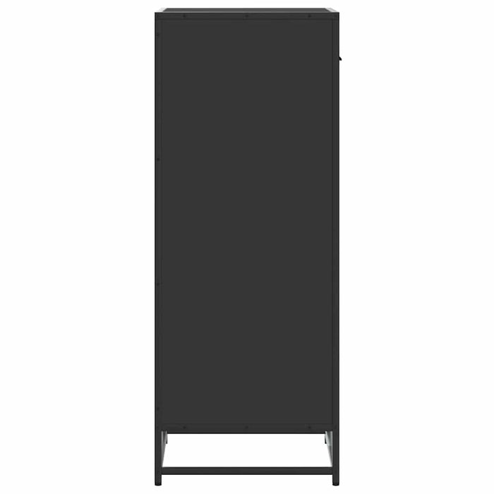 Scarpiera Nera 48x38x97,5 cm in Legno Multistrato 849209