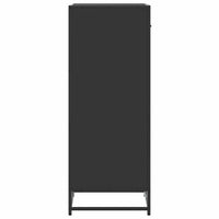 vidaXL Scarpiera Nera 48x38x97,5 cm in Legno Multistrato