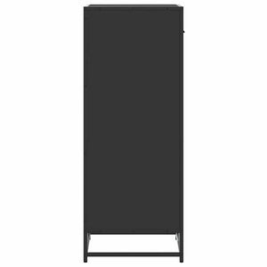 vidaXL Scarpiera Nera 48x38x97,5 cm in Legno Multistrato