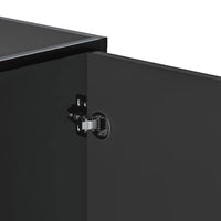 vidaXL Scarpiera Nera 100x40x53,5 cm in Truciolato e Metallo