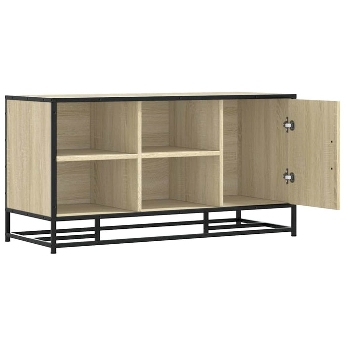 vidaXL Scarpiera Sonoma Rovere 100x40x53,5 cm in Truciolato e Metallo