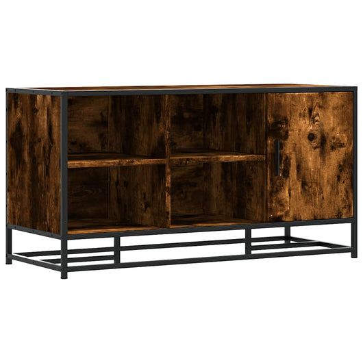 vidaXL Scarpiera in Rovere Fumo 100x40x53,5 cm in Truciolato e Metallo