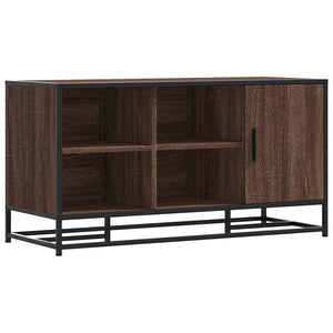 Scarpiera Rovere Marrone 100x40x53,5 cm in Truciolato e Metallo 849218