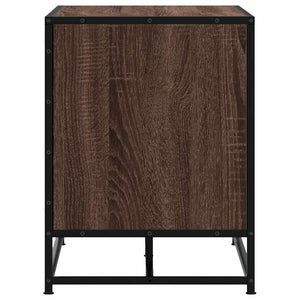 Scarpiera Rovere Marrone 100x40x53,5 cm in Truciolato e Metallo