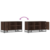 Scarpiera Rovere Marrone 100x40x53,5 cm in Truciolato e Metallo 849218