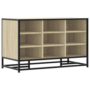 Scarpiera Sonoma Rovere 84x40x53,5 cm in Truciolato e Metallo