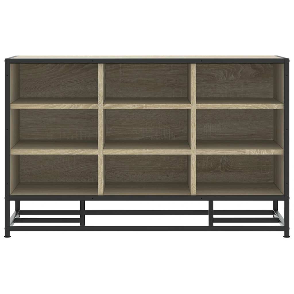 Scarpiera Sonoma Rovere 84x40x53,5 cm in Truciolato e Metallo