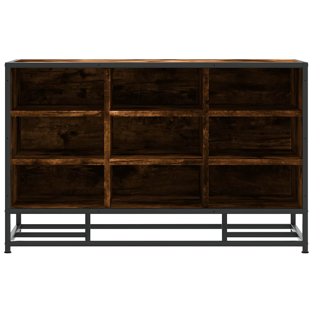 Scarpiera in Rovere Fumo 84x40x53,5 cm in Truciolato e Metallo