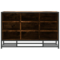 Scarpiera in Rovere Fumo 84x40x53,5 cm in Truciolato e Metallo