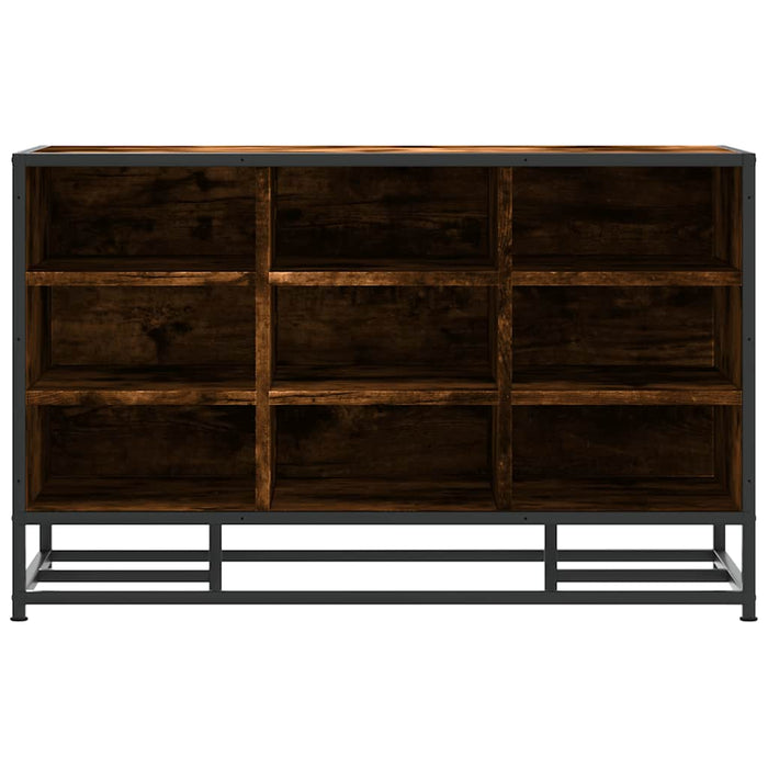 Scarpiera in Rovere Fumo 84x40x53,5 cm in Truciolato e Metallo