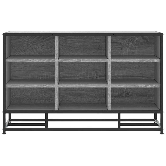 Scarpiera Grigia Sonoma 84x40x53,5 cm Truciolato e Metallo 849232