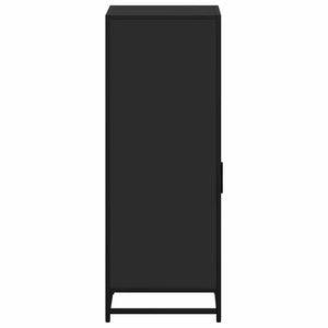 Armadietto da Bagno Nero 35x37,5x100 cm in Legno Multistrato 849239