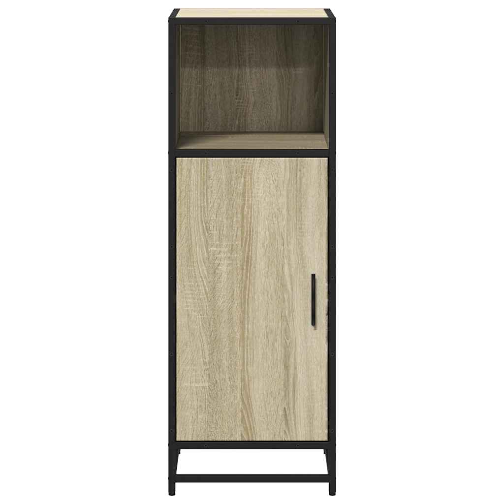 vidaXL Armadietto Bagno Rovere Sonoma 35x37,5x100 cm Legno Multistrato