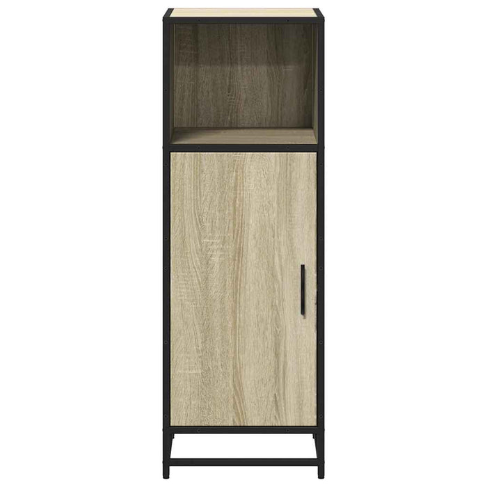 vidaXL Armadietto Bagno Rovere Sonoma 35x37,5x100 cm Legno Multistrato