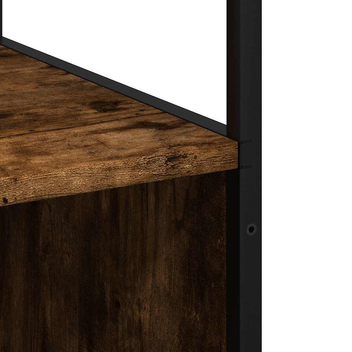 Armadietto Bagno Rovere Fumo 35x37,5x166cm in Legno Multistrato