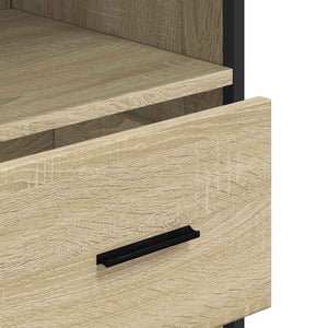Armadietto Bagno Rovere Sonoma 35x37,5x100 cm Legno Multistrato