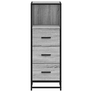 Armadietto Bagno Grigio Sonoma 35x37,5x100 cm Legno Multistrato 849252