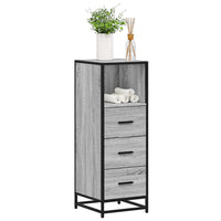 Armadietto Bagno Grigio Sonoma 35x37,5x100 cm Legno Multistrato