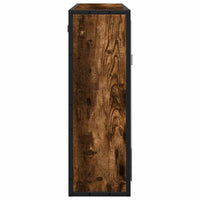 vidaXL Mobile Bagno Specchio Rovere Fumo 65x20x60 cm Legno Multistrato