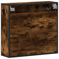 Mobile Bagno Specchio Rovere Fumo 65x20x60 cm Legno Multistrato 849256