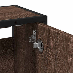 vidaXL Mobile Bagno Specchio Rovere Marrone 65x20x60 Legno Multistrato