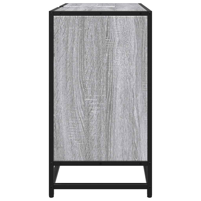 Mobile Lavabo Bagno Grigio Sonoma 65x33x60 cm Legno Multistrato