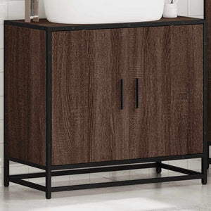 Mobile Lavabo Bagno Rovere Marrone 65x33x60cm Legno Multistrato 849268