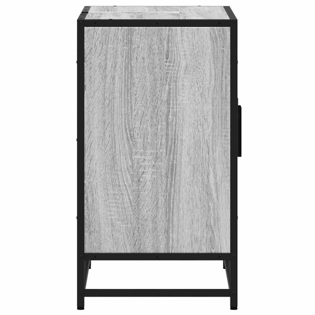 Mobile Lavabo Bagno Grigio Sonoma 90x33x60 cm Legno Multistrato