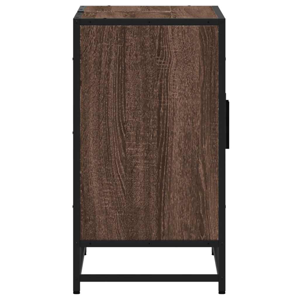 Mobile Lavabo Bagno-Armadietto da bagno Rovere Marrone 90x33x60cm Legno Multistrato