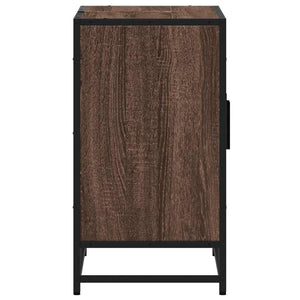 Mobile Lavabo Bagno Rovere Marrone 90x33x60cm Legno Multistrato