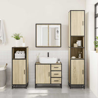 Mobile Lavabo da Bagno Rovere Sonoma 65x33x60 cm in Truciolato 849275