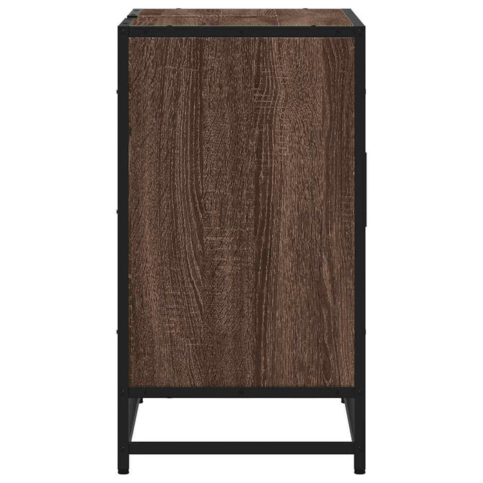Mobile Lavabo Bagno Rovere Marrone 65x33x60cm Legno Multistrato 849278