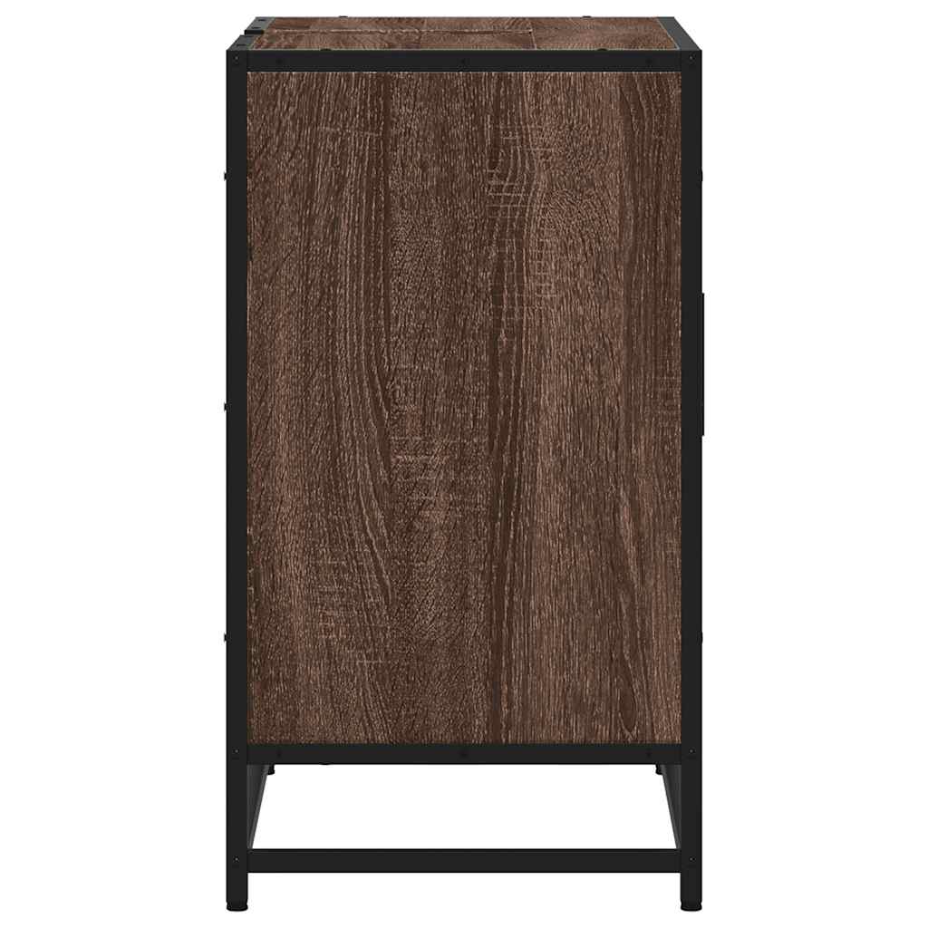 Mobile Lavabo Bagno Rovere Marrone 65x33x60cm Legno Multistrato 849278