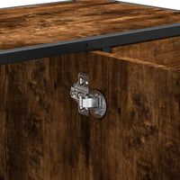 Mobile Lavabo Bagno Rovere Fumo 60x30x60 cm Legno Multistrato 849281