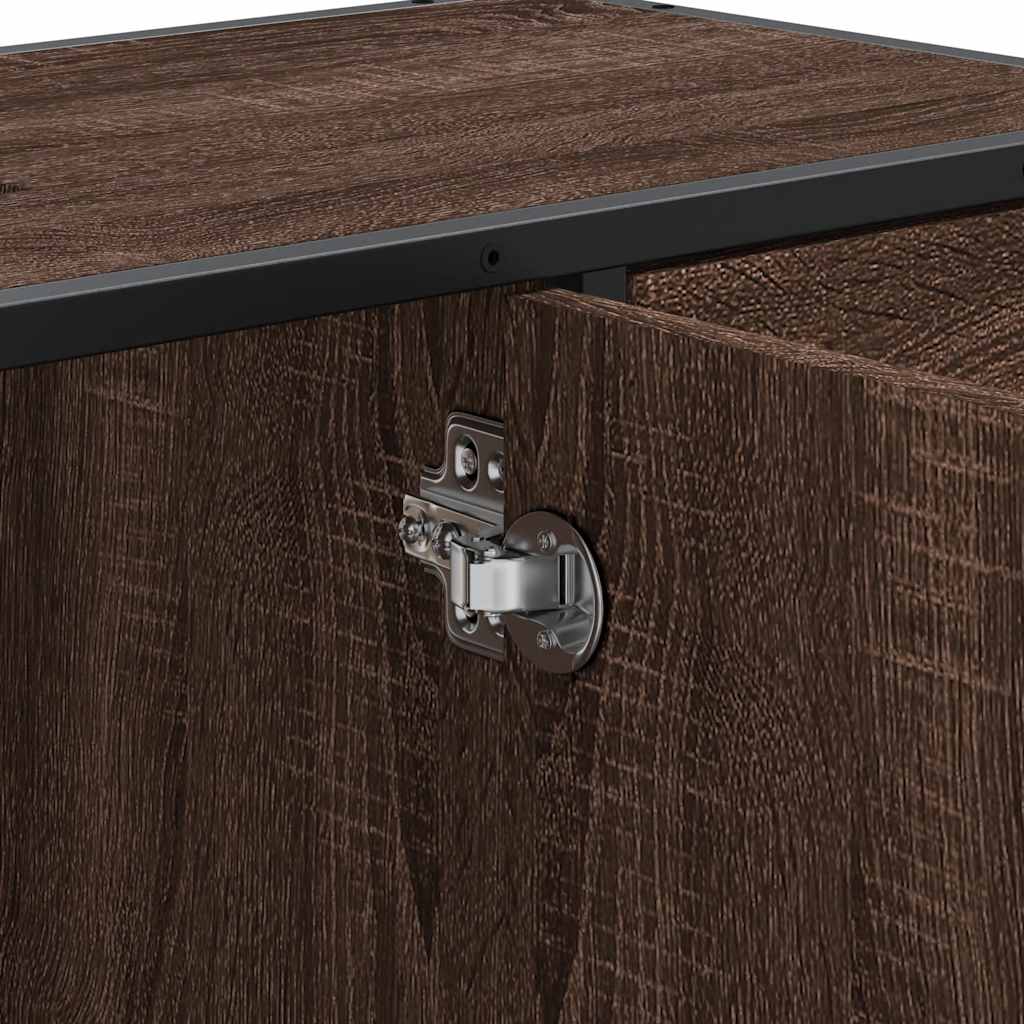 Mobile Lavabo Bagno Rovere Marrone 60x30x60cm Legno Multistrato 849283
