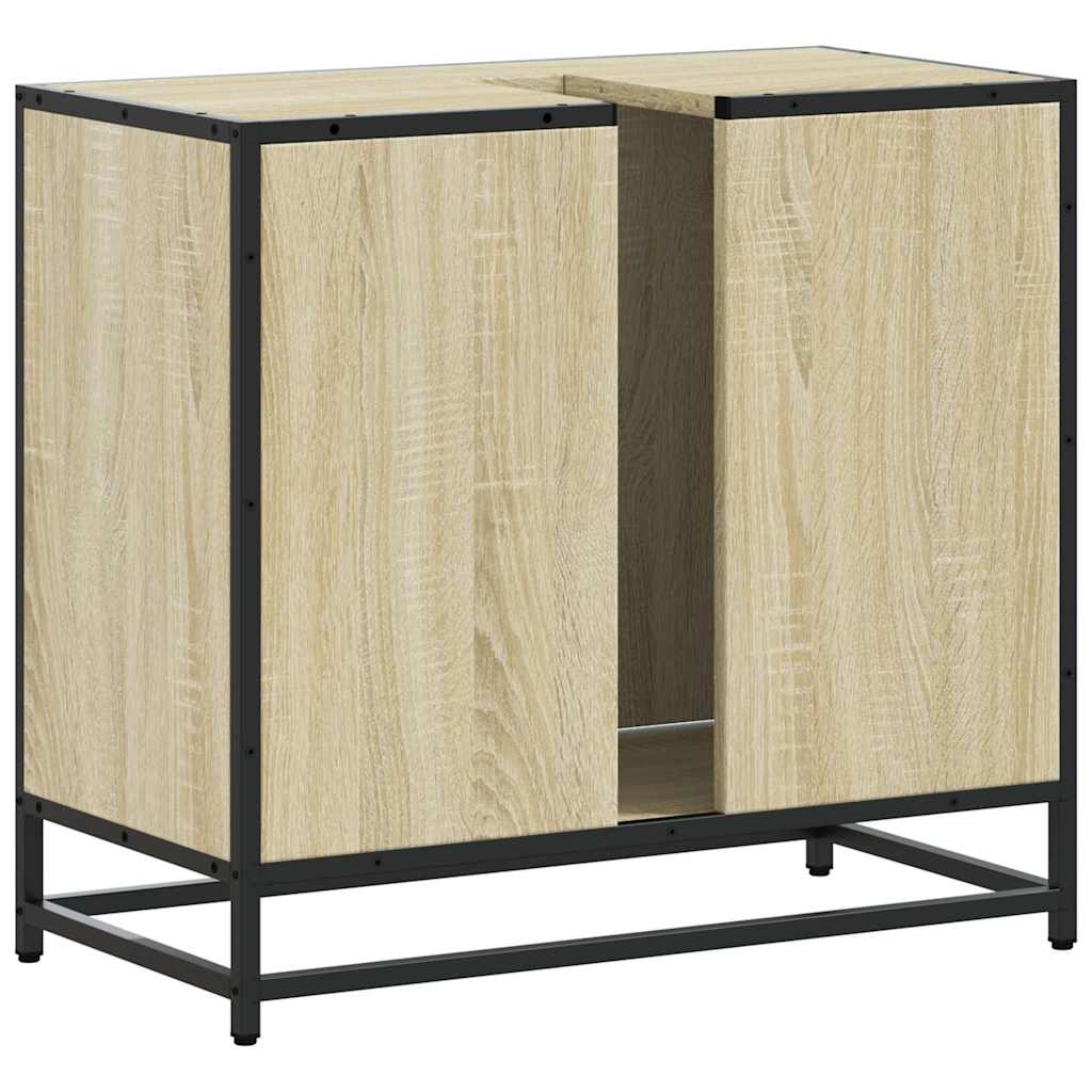 Mobile Lavabo da Bagno Rovere Sonoma 65x33x60 cm in Truciolato