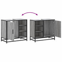 Mobile Lavabo Bagno Grigio Sonoma 65x33x60 cm Legno Multistrato 849287