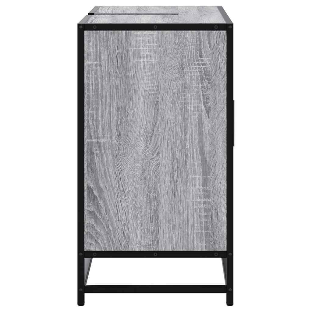 Mobile Lavabo Bagno Grigio Sonoma 60x30x60 cm Legno Multistrato 849292