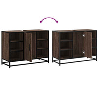 Mobile Lavabo Bagno Rovere Marrone 60x30x60cm Legno Multistrato 849293