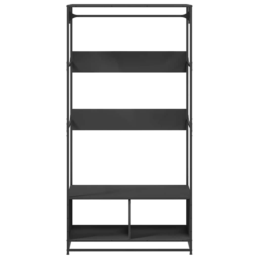 Armadio Nero 90x50x180 cm in Truciolato 849294