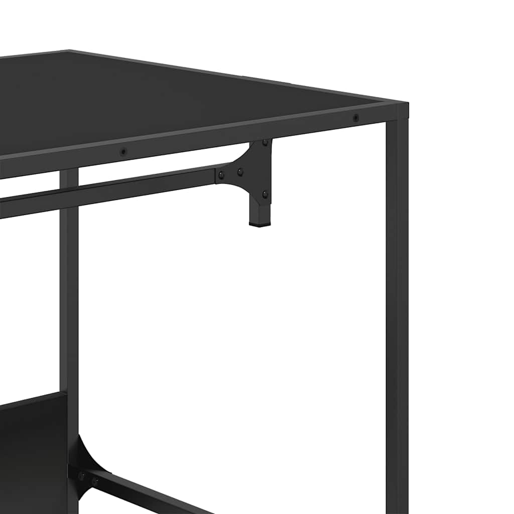 Armadio Nero 90x50x180 cm in Truciolato 849294