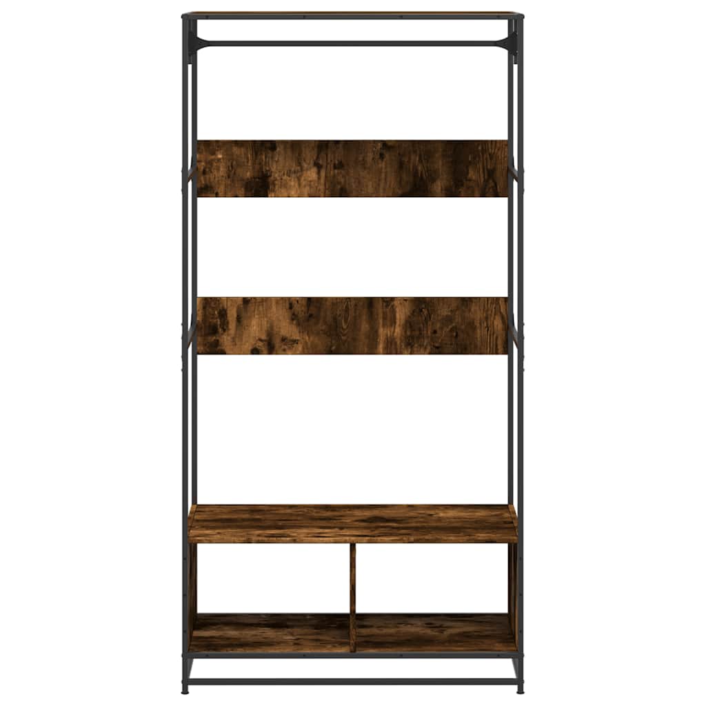 Armadio Rovere Fumo 90x50x180 cm in Truciolato 849296