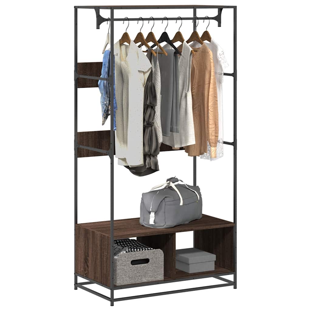 Armadio Rovere Marrone 90x50x180 cm in Truciolato