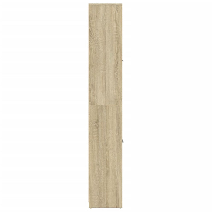 vidaXL Mobile da Bagno Rovere Sonoma 30x30x183,5 cm Legno tecnico