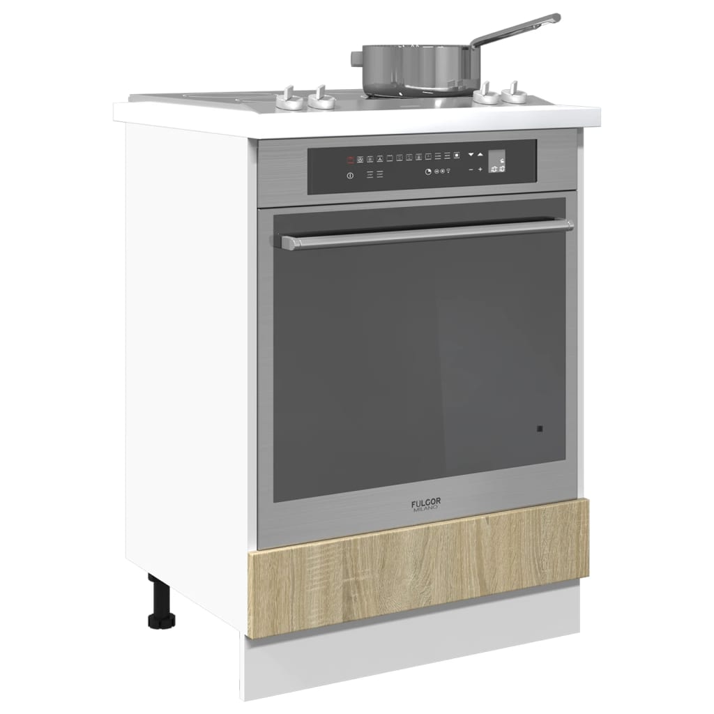 Mobile per Forno Rovere Sonoma 60x46x81,5 cm Legno Multistrato 849617