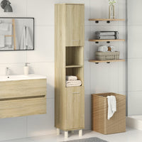 Mobile da Bagno Rovere Sonoma 30,5x30x179cm in Truciolato 849631