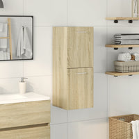 vidaXL Mobile da Bagno Rovere Sonoma 30x30x80 cm Legno Multistrato