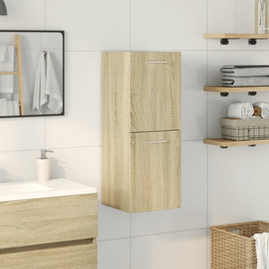 vidaXL Mobile da Bagno Rovere Sonoma 30x30x80 cm Legno Multistrato