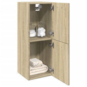 Mobile da Bagno Rovere Sonoma 30x30x80 cm Legno Multistrato 849634
