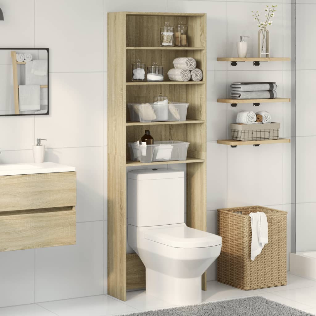 Mobile Lavatrice Rovere Sonoma 64x24x190 cm in Truciolato 849650